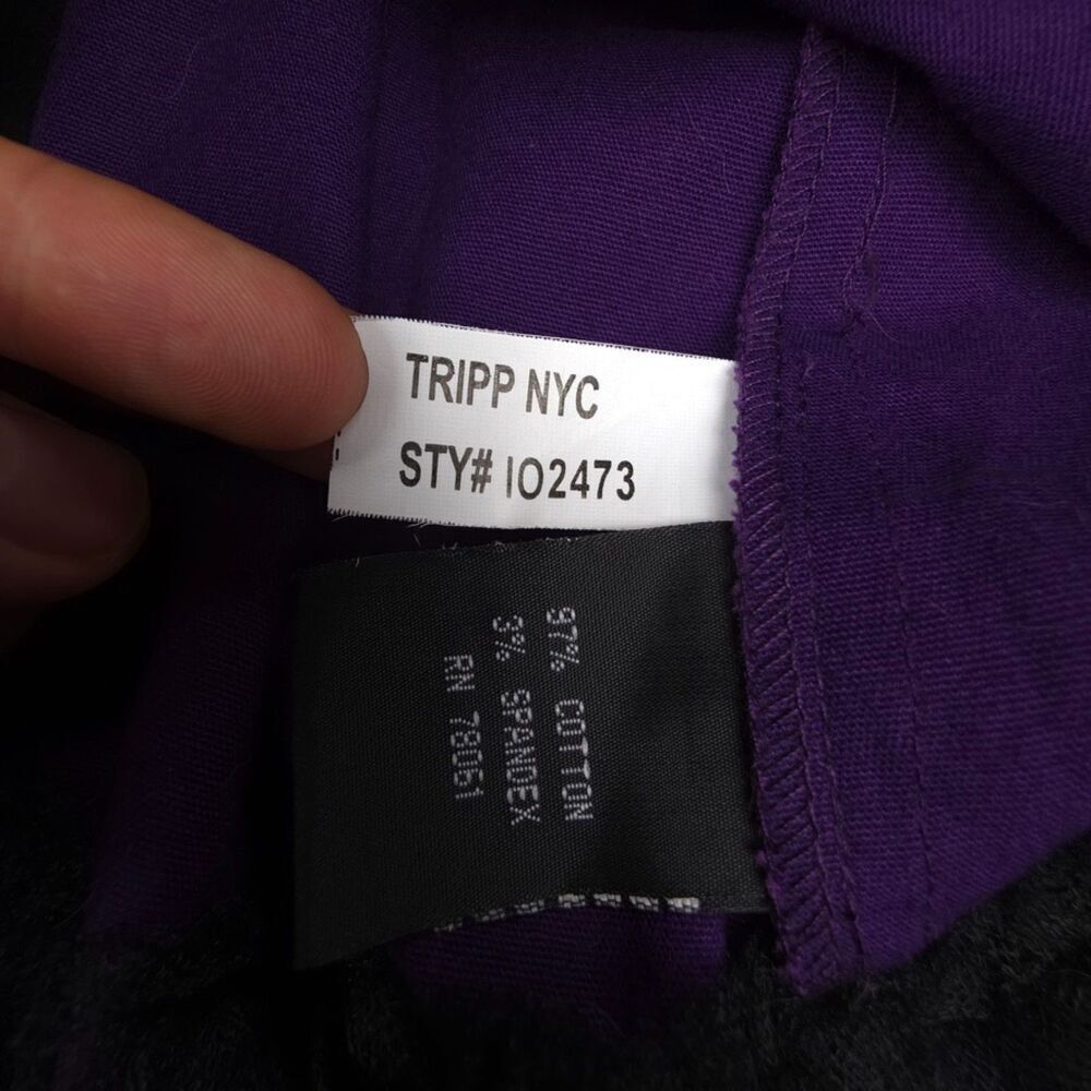 TRIPP NYC Purple Corset Mini Dress Lace Up Whimsigoth Fairy 90s Y2k Grunge Witch - Picture 8 of 8